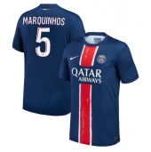 Moški Paris Saint-Germain Marquinhos #5 Replika nogometni dresi Domači 2024-25 Kratek Rokav