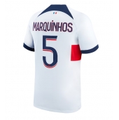 Moški Paris Saint-Germain Marquinhos #5 Replika nogometni dresi Gostujoči 2023-24 Kratek Rokav