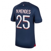 Moški Paris Saint-Germain Nuno Mendes #25 Replika nogometni dresi Domači 2023-24 Kratek Rokav