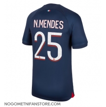 Moški Paris Saint-Germain Nuno Mendes #25 Replika nogometni dresi Domači 2023-24 Kratek Rokav