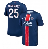 Moški Paris Saint-Germain Nuno Mendes #25 Replika nogometni dresi Domači 2024-25 Kratek Rokav