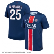 Moški Paris Saint-Germain Nuno Mendes #25 Replika nogometni dresi Domači 2024-25 Kratek Rokav