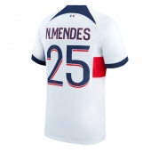 Moški Paris Saint-Germain Nuno Mendes #25 Replika nogometni dresi Gostujoči 2023-24 Kratek Rokav