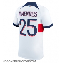 Moški Paris Saint-Germain Nuno Mendes #25 Replika nogometni dresi Gostujoči 2023-24 Kratek Rokav