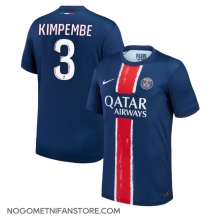 Moški Paris Saint-Germain Presnel Kimpembe #3 Replika nogometni dresi Domači 2024-25 Kratek Rokav