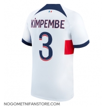 Moški Paris Saint-Germain Presnel Kimpembe #3 Replika nogometni dresi Gostujoči 2023-24 Kratek Rokav