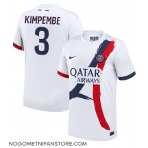 Moški Paris Saint-Germain Presnel Kimpembe #3 Replika nogometni dresi Gostujoči 2024-25 Kratek Rokav