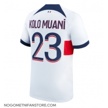 Moški Paris Saint-Germain Randal Kolo Muani #23 Replika nogometni dresi Gostujoči 2023-24 Kratek Rokav