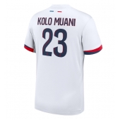 Moški Paris Saint-Germain Randal Kolo Muani #23 Replika nogometni dresi Gostujoči 2024-25 Kratek Rokav