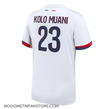 Moški Paris Saint-Germain Randal Kolo Muani #23 Replika nogometni dresi Gostujoči 2024-25 Kratek Rokav