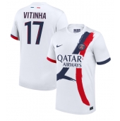 Moški Paris Saint-Germain Vitinha #17 Replika nogometni dresi Gostujoči 2024-25 Kratek Rokav