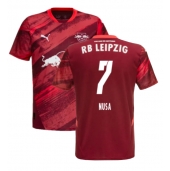 Moški RB Leipzig Antonio Nusa #7 Replika nogometni dresi Gostujoči 2024-25 Kratek Rokav