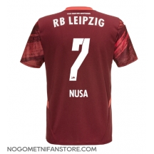 Moški RB Leipzig Antonio Nusa #7 Replika nogometni dresi Gostujoči 2024-25 Kratek Rokav