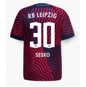 Moški RB Leipzig Benjamin Sesko #30 Replika nogometni dresi Gostujoči 2023-24 Kratek Rokav