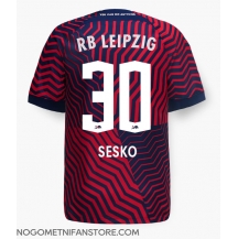 Moški RB Leipzig Benjamin Sesko #30 Replika nogometni dresi Gostujoči 2023-24 Kratek Rokav