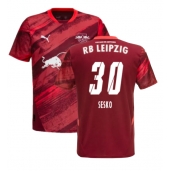 Moški RB Leipzig Benjamin Sesko #30 Replika nogometni dresi Gostujoči 2024-25 Kratek Rokav