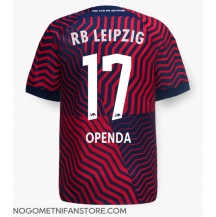 Moški RB Leipzig Lois Openda #17 Replika nogometni dresi Gostujoči 2023-24 Kratek Rokav