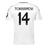 Moški Real Madrid Aurelien Tchouameni #14 Replika nogometni dresi Domači 2024-25 Kratek Rokav