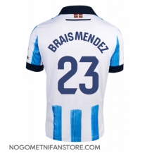 Moški Real Sociedad Brais Mendez #23 Replika nogometni dresi Domači 2023-24 Kratek Rokav