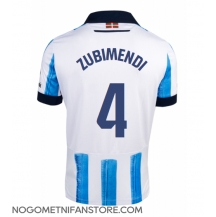 Moški Real Sociedad Martin Zubimendi #4 Replika nogometni dresi Domači 2023-24 Kratek Rokav