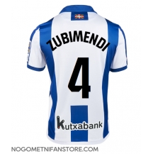 Moški Real Sociedad Martin Zubimendi #4 Replika nogometni dresi Domači 2024-25 Kratek Rokav