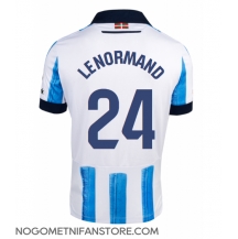 Moški Real Sociedad Robin Le Normand #24 Replika nogometni dresi Domači 2023-24 Kratek Rokav