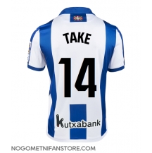 Moški Real Sociedad Takefusa Kubo #14 Replika nogometni dresi Domači 2024-25 Kratek Rokav