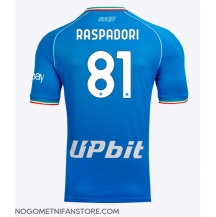 Moški SSC Napoli Giacomo Raspadori #81 Replika nogometni dresi Domači 2023-24 Kratek Rokav