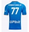 Moški SSC Napoli Khvicha Kvaratskhelia #77 Replika nogometni dresi Domači 2023-24 Kratek Rokav