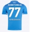 Moški SSC Napoli Khvicha Kvaratskhelia #77 Replika nogometni dresi Domači 2024-25 Kratek Rokav