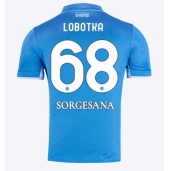 Moški SSC Napoli Stanislav Lobotka #68 Replika nogometni dresi Domači 2024-25 Kratek Rokav