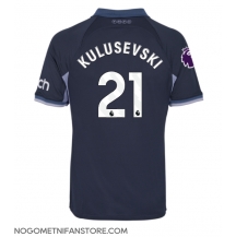 Moški Tottenham Hotspur Dejan Kulusevski #21 Replika nogometni dresi Gostujoči 2023-24 Kratek Rokav