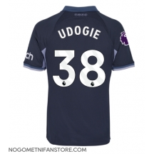 Moški Tottenham Hotspur Destiny Udogie #38 Replika nogometni dresi Gostujoči 2023-24 Kratek Rokav