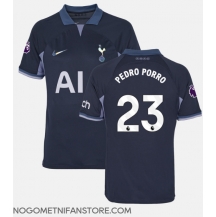 Moški Tottenham Hotspur Pedro Porro #23 Replika nogometni dresi Gostujoči 2023-24 Kratek Rokav