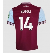 Moški West Ham United Mohammed Kudus #14 Replika nogometni dresi Domači 2024-25 Kratek Rokav