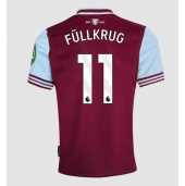 Moški West Ham United Niclas Fullkrug #11 Replika nogometni dresi Domači 2024-25 Kratek Rokav