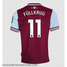 Moški West Ham United Niclas Fullkrug #11 Replika nogometni dresi Domači 2024-25 Kratek Rokav