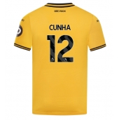 Moški Wolves Matheus Cunha #12 Replika nogometni dresi Domači 2024-25 Kratek Rokav