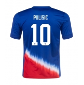 Moški Združene Države Christian Pulisic #10 Replika nogometni dresi Gostujoči Copa America 2024 Kratek Rokav