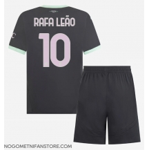 Otroški AC Milan Rafael Leao #10 Replika nogometni dresi kompleti Tretji 2024-25 Kratek Rokav (+ hlače)