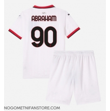 Otroški AC Milan Tammy Abraham #90 Replika nogometni dresi kompleti Gostujoči 2024-25 Kratek Rokav (+ hlače)