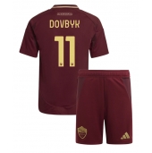 Otroški AS Roma Artem Dovbyk #11 Replika nogometni dresi kompleti Domači 2024-25 Kratek Rokav (+ hlače)