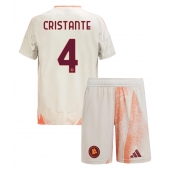 Otroški AS Roma Bryan Cristante #4 Replika nogometni dresi kompleti Gostujoči 2024-25 Kratek Rokav (+ hlače)