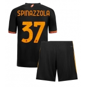 Otroški AS Roma Leonardo Spinazzola #37 Replika nogometni dresi kompleti Tretji 2023-24 Kratek Rokav (+ hlače)