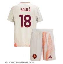 Otroški AS Roma Matias Soule #18 Replika nogometni dresi kompleti Gostujoči 2024-25 Kratek Rokav (+ hlače)