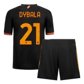 Otroški AS Roma Paulo Dybala #21 Replika nogometni dresi kompleti Tretji 2023-24 Kratek Rokav (+ hlače)