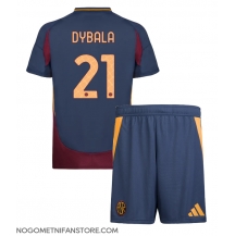 Otroški AS Roma Paulo Dybala #21 Replika nogometni dresi kompleti Tretji 2024-25 Kratek Rokav (+ hlače)