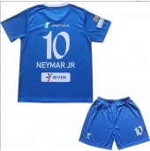 Otroški Al-Hilal Neymar Jr #10 Replika nogometni dresi kompleti Domači 2023-24 Kratek Rokav (+ hlače)