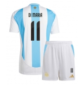 Otroški Argentina Angel Di Maria #11 Replika nogometni dresi kompleti Domači Copa America 2024 Kratek Rokav (+ hlače)