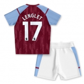 Otroški Aston Villa Clement Lenglet #17 Replika nogometni dresi kompleti Domači 2023-24 Kratek Rokav (+ hlače)